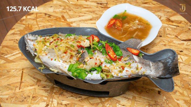 Steamed Seabass with Lime and Chillies